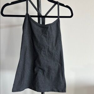 Solow Sport Built In Bra Gray Workout Tank